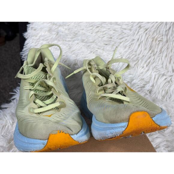 Hoka One One Rincon 3 Womens Size 10B Butterfly Sumer Blue Yellow Running Shoes - Picture 4 of 10